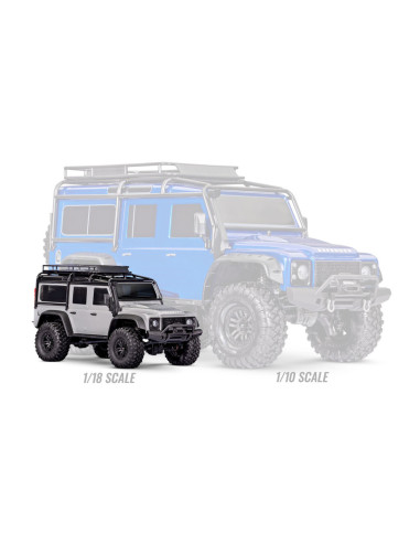 TRAXXAS LAND ROVER DEFENDER 1/18 TRX-4M 4WD ELECTRICO AZUL CLARO - Imagen 3