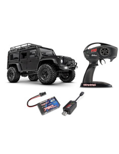 TRAXXAS LAND ROVER DEFENDER 1/18 TRX-4M 4WD ELECTRICO NEGRO - Imagen 1