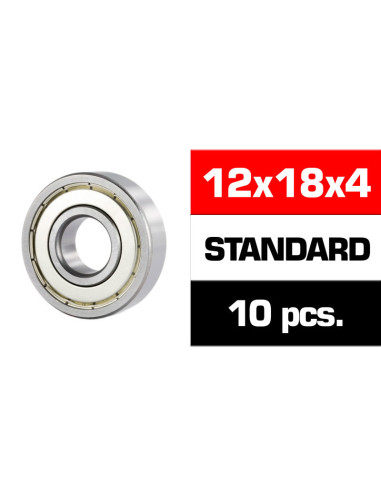 Imagen 1 - UR7850 ULTIMATE RACING RODAMIENTOS 12x18x4mm "HS" TAPAS METALICAS (10u.) UR7850 ULTIMATE RACING RODAMIENTOS 12x18x4mm "HS" TAPAS METALICAS (10u.) - Imagen 1