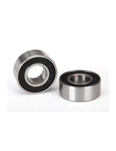 Rodamientos de bolas, sellados con caucho negro (6x13x5 mm) (2) - Imagen 1