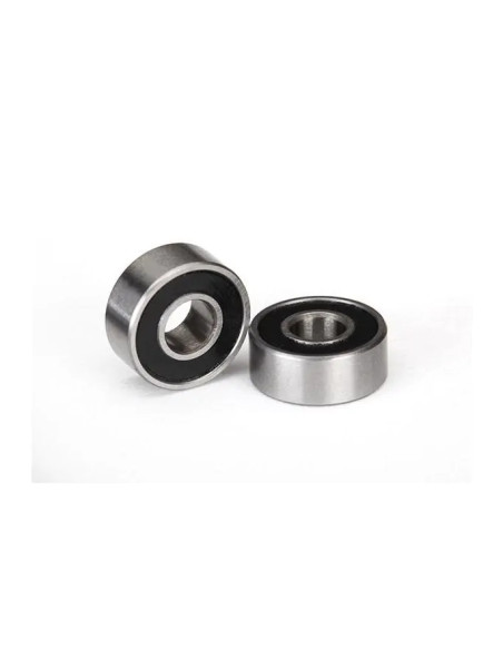 Rodamientos de bolas, sellados con caucho negro (4x10x4 mm) (2) - Imagen 1