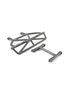 TRX5836 Parachoques trasero/montaje de parachoques trasero (negro) - Imagen 1