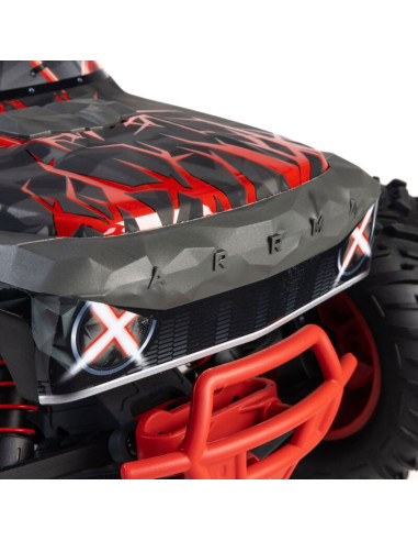 ARRMA CAMION MONSTRUO QUAKE 223S BRUSHLESS DSC 2WD RTR 1/10 ROJO - Imagen 12