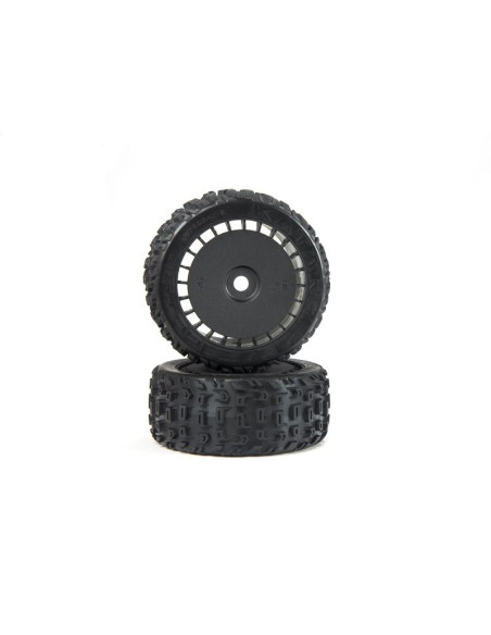 ARA550097 Juego de neumáticos dBoots Katar T Belted 6S pegados (negro) (2)17MM - Imagen 1