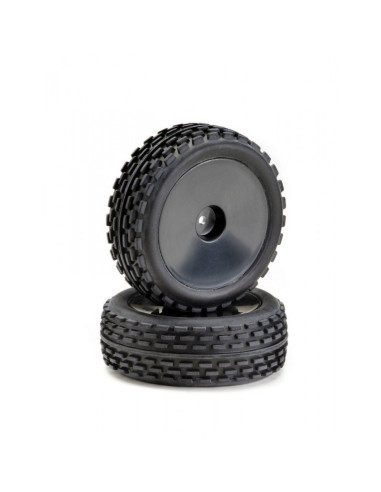 AB2500011 Absima - Juego de ruedas LP Buggy Dirt negro 1:8 - Imagen 1