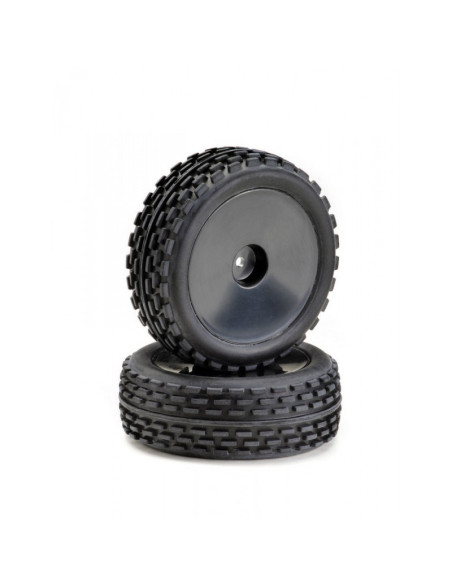 AB2500011 Absima - Juego de ruedas LP Buggy Dirt negro 1:8 - Imagen 1