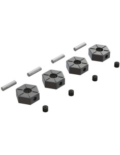 AR310816 Rueda hexagonal de metal de 12 mm (4) - Imagen 1