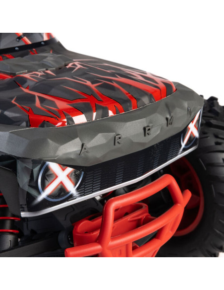 PACK ARRMA CAMION MONSTRUO QUAKE 223S BRUSHLESS DSC 2WD RTR 1/10 ROJO+BATERIA Y CARGADOR - Imagen 13