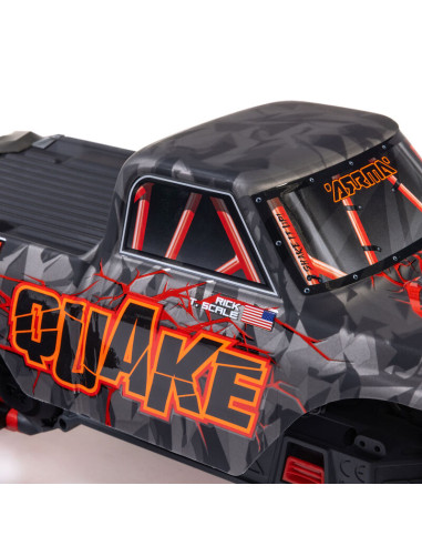 PACK ARRMA CAMION MONSTRUO QUAKE 223S BRUSHLESS DSC 2WD RTR 1/10 ROJO+BATERIA Y CARGADOR - Imagen 14