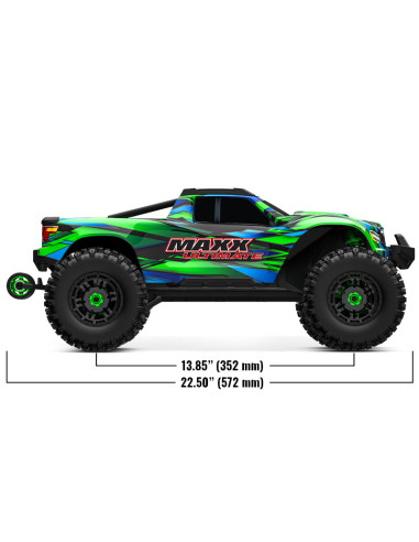 TRAXXAS MAXX Ultimate 4WD, VXL-4S, TQi 1/10 MOSTER TRUCK BRUSHLESS Verde - Imagen 6