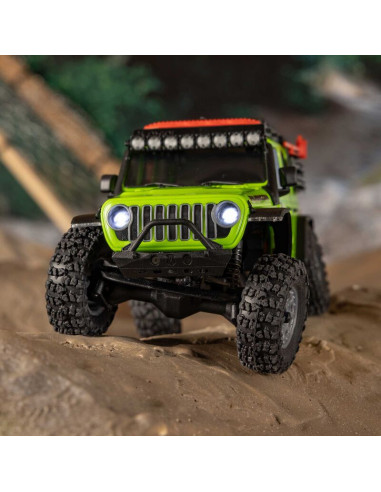 AXIAL SCX30 Jeep Wrangler JLU 4X4 RTR, 1/30 cepillado (batería y cargador incluidos)verde - Imagen 9