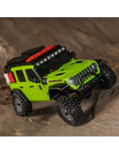 AXIAL SCX30 Jeep Wrangler JLU 4X4 RTR, 1/30 cepillado (batería y cargador incluidos)verde - Imagen 13
