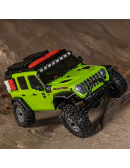AXIAL SCX30 Jeep Wrangler JLU 4X4 RTR, 1/30 cepillado (batería y cargador incluidos)verde - Imagen 13