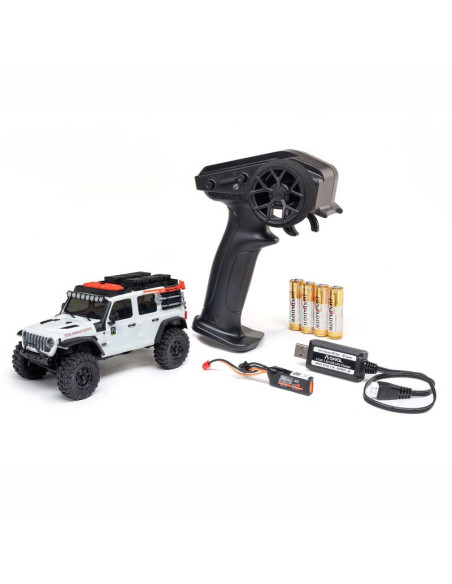 AXIAL Jeep Wrangler JLU 4X4 RTR, 1/30 cepillado (batería y cargador incluidos)BLANCO - Imagen 1