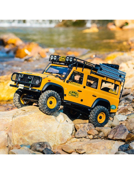 FMS Land Rover Defender 110 FCX10 Camel Edición 4x4 1/10 RTR Escobillas - Imagen 4