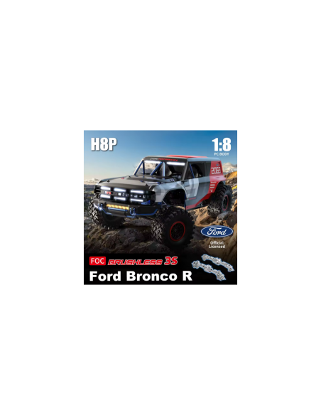 ALLROCK H8P Ford Bronco 1:8  RC Crawler Climbing Truck(INCLUYE BATERIA Y CARG) - Imagen 11
