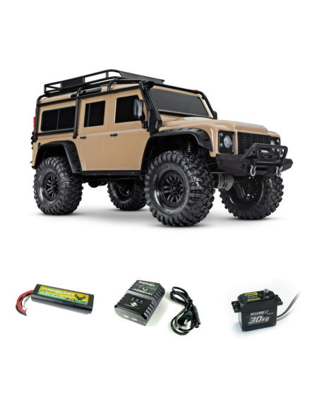 Imagen 1 - PACK TRAXXAS TRX4 LAND ROVER DEFENDER CRAWLER 4X4 ,CARROCERIA SIN CLIP, 1/10 RTR SAND INCLUYE CAMBIO DE SERVO+BATERIA Y CARGADOR PACK TRAXXAS TRX4 LAND ROVER DEFENDER CRAWLER 4X4 ,CARROCERIA SIN CLIP, 1/10 RTR SAND INCLUYE CAMBIO DE SERVO+BATERIA Y CARGADOR - Imagen 1
