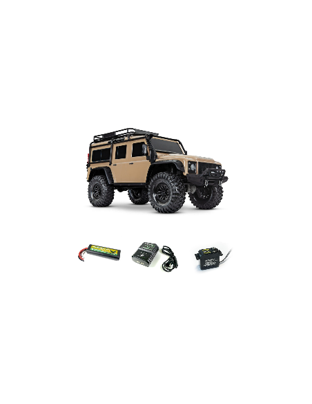 Imagen 20 - PACK TRAXXAS TRX4 LAND ROVER DEFENDER CRAWLER 4X4 ,CARROCERIA SIN CLIP, 1/10 RTR SAND INCLUYE CAMBIO DE SERVO+BATERIA Y CARGADOR PACK TRAXXAS TRX4 LAND ROVER DEFENDER CRAWLER 4X4 ,CARROCERIA SIN CLIP, 1/10 RTR SAND INCLUYE CAMBIO DE SERVO+BATERIA Y CARGADOR - Imagen 20