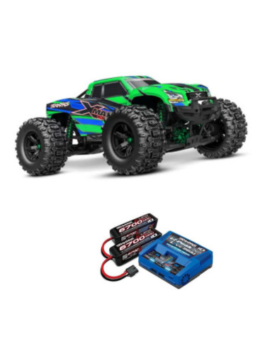 PACK Traxxas X-Maxx Ultimate Edición Limitada GREEN X VXL 8S RTR+BATERIAS Y CARGADOR DUAL - Imagen 1