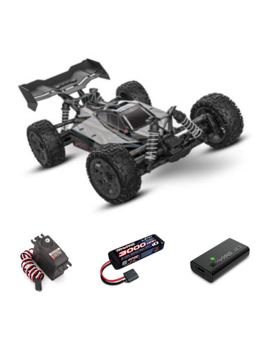 TRAXXAS JATO 4x4 BL-2S BUGGY 1/8 negro(INCLUYE CAMBIO DE SERVO +BATERIA Y CARGADOR) - Imagen 1