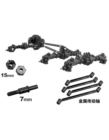 KIT CROSS EMO XL2 1/8 ARTR (gris) - Imagen 9