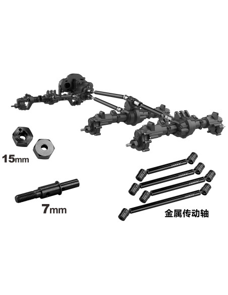 KIT CROSS EMO XL2 1/8 ARTR (gris) - Imagen 9