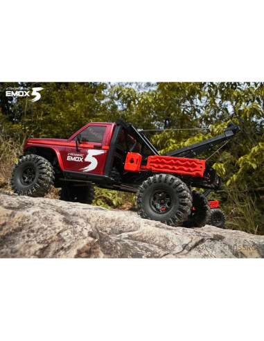 CROSS Kit de arrastre  EMOX5 1/8 RTR Brushless ROJO METAL+WINCH TRX INSTALADO - Imagen 8