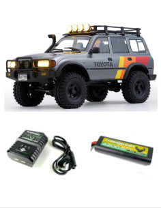 FMS TOYOTA LAND CRUISER RS 80 FCX10 4X4 1/10 GRIS - Imagen 1