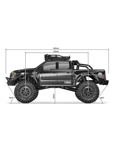 PACK GMADE 1/10 GS02 KOMODO RTR DOBLE CABINA TS - Imagen 5