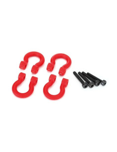 TRX8234R Anillos D para parachoques, rojos (delanteros o traseros)/ 2.0x12 CS (4) - Imagen 1