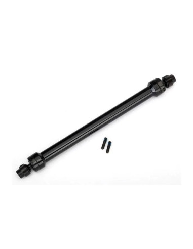 TRX8555 Eje de transmisión, trasero central, aluminio 6061-T6 (anodizado negro) (completamente ensamblado)/ 3 m - Imagen 1