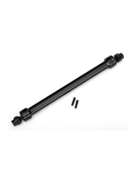 TRX8555 Eje de transmisión, trasero central, aluminio 6061-T6 (anodizado negro) (completamente ensamblado)/ 3 m - Imagen 1