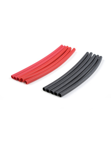 Tubo termorretráctil GForce GF-1460-002 de 3,2 mm, rojo y negro, 10 unidades - Imagen 1