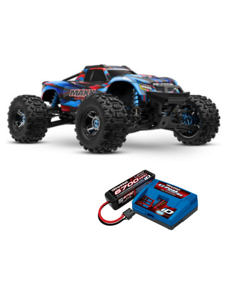 PACK TRAXXAS MAXX Ultimate 4WD, VXL-4S, TQi 1/10 MOSTER TRUCK BRUSHLESS+BATERIA 4S Y CARGADOR - Imagen 1