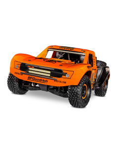 Traxxas Unlimited Desert Racer 4WD 1/7  LED, TQi VXL-6S RTR(sin batería/carga), Fox 1 - Imagen 1