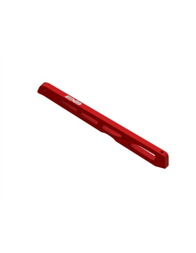 ARA320567 Refuerzo central trasero de aluminio para chasis, 140 mm, rojo: EXB - Imagen 1