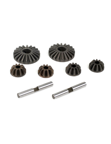 LOSA3502 Conjunto de engranaje y eje diferencial: 8B, 8T, 8X, 8XE - Imagen 1
