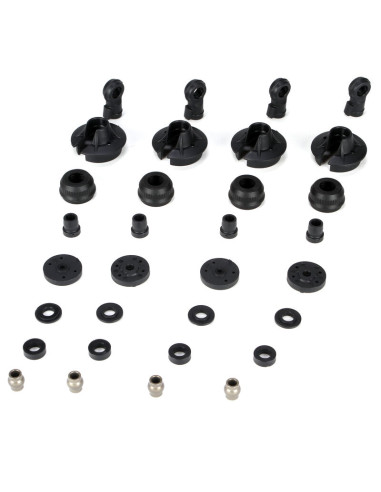 LOSB2855 Plásticos y bolas de amortiguador (4): 5IVE-T, MINI WRC - Imagen 1