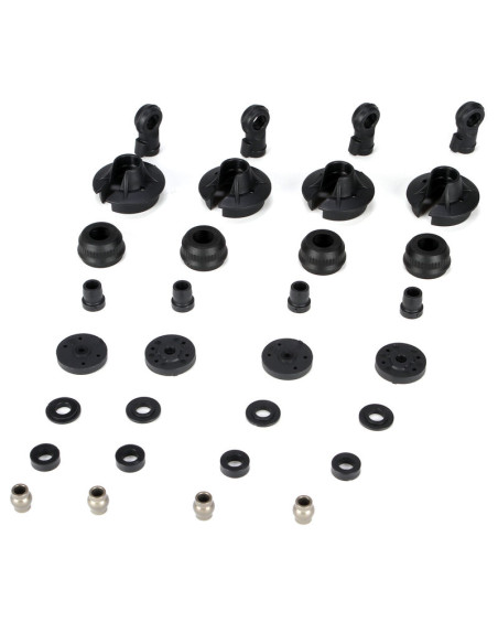 LOSB2855 Plásticos y bolas de amortiguador (4): 5IVE-T, MINI WRC - Imagen 1