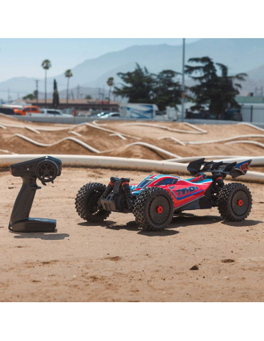 PACK ARRMA TYPHON BUGGY BRUSHLESS 223S DSC 4X4 RTR 1/8,rojo+BATERIA Y CARGADOR SPEKTRUM - Imagen 14