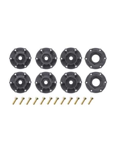 Louise RC - MFT MT-ROCKET 1/10 Monster Truck Tire Set - Mounted - Sport - Black Wheels - Removable HEX 12 Narrow 12 - Imagen 3