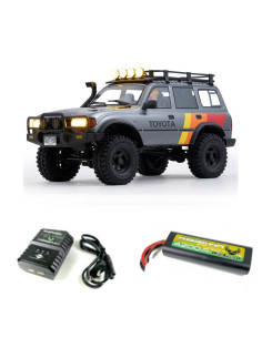 FMS TOYOTA LAND CRUISER RS 80 FCX10 4X4 1/10 GRIS - Imagen 1