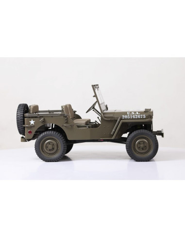 Rock Crawler MILITARY SCALER JEEP WILLYS RTR 1/6  ROC HOBBY - Imagen 6