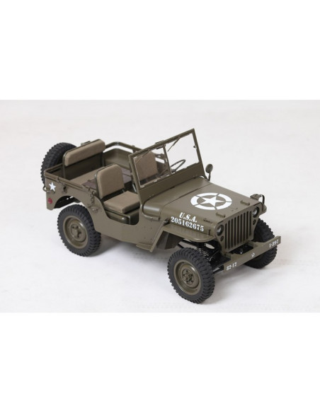 Rock Crawler MILITARY SCALER JEEP WILLYS RTR 1/6  ROC HOBBY - Imagen 5