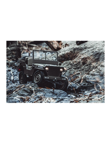 Rock Crawler MILITARY SCALER JEEP WILLYS RTR 1/6  ROC HOBBY - Imagen 16