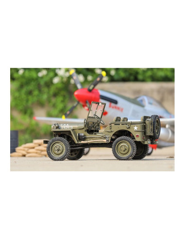 Rock Crawler MILITARY SCALER JEEP WILLYS RTR 1/6  ROC HOBBY - Imagen 19