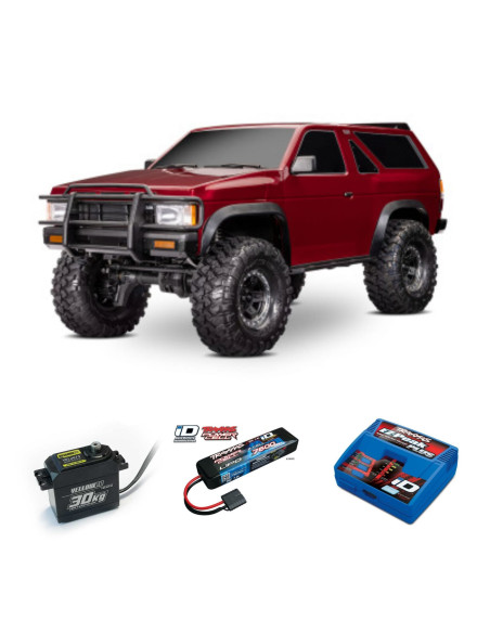 PACK TRAXXAS TRX4 NISSAN Pathfinder 1/10  4x4 CRAWLER+CAMBIO DE SERVO+BATERIA LIPO 7600MAH 2S+CARGADOR TRX - Imagen 1