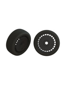 ARA550098 Juego de neumáticos pegados dBoots Exabyte, negro (2) - Imagen 1