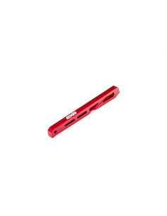 ARA320568 Soporte central trasero de chasis de aluminio, 120 mm, rojo: EXB - Imagen 1