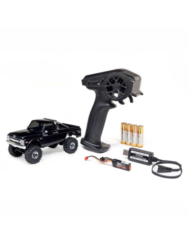AXIAL Chevrolet K10 4X4 RTR Brushed Rock Crawler 1/30 (batería y cargador incluidos), color negro - Imagen 1